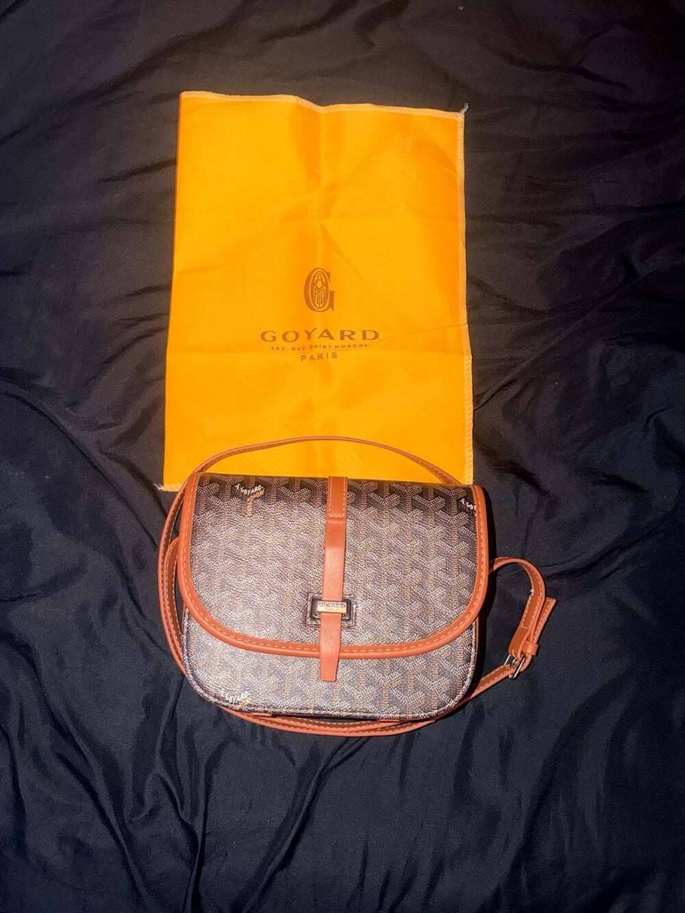 Goyard Belvedere PM Messenger Crossbody Bag Coated Canvas with Dust Bag